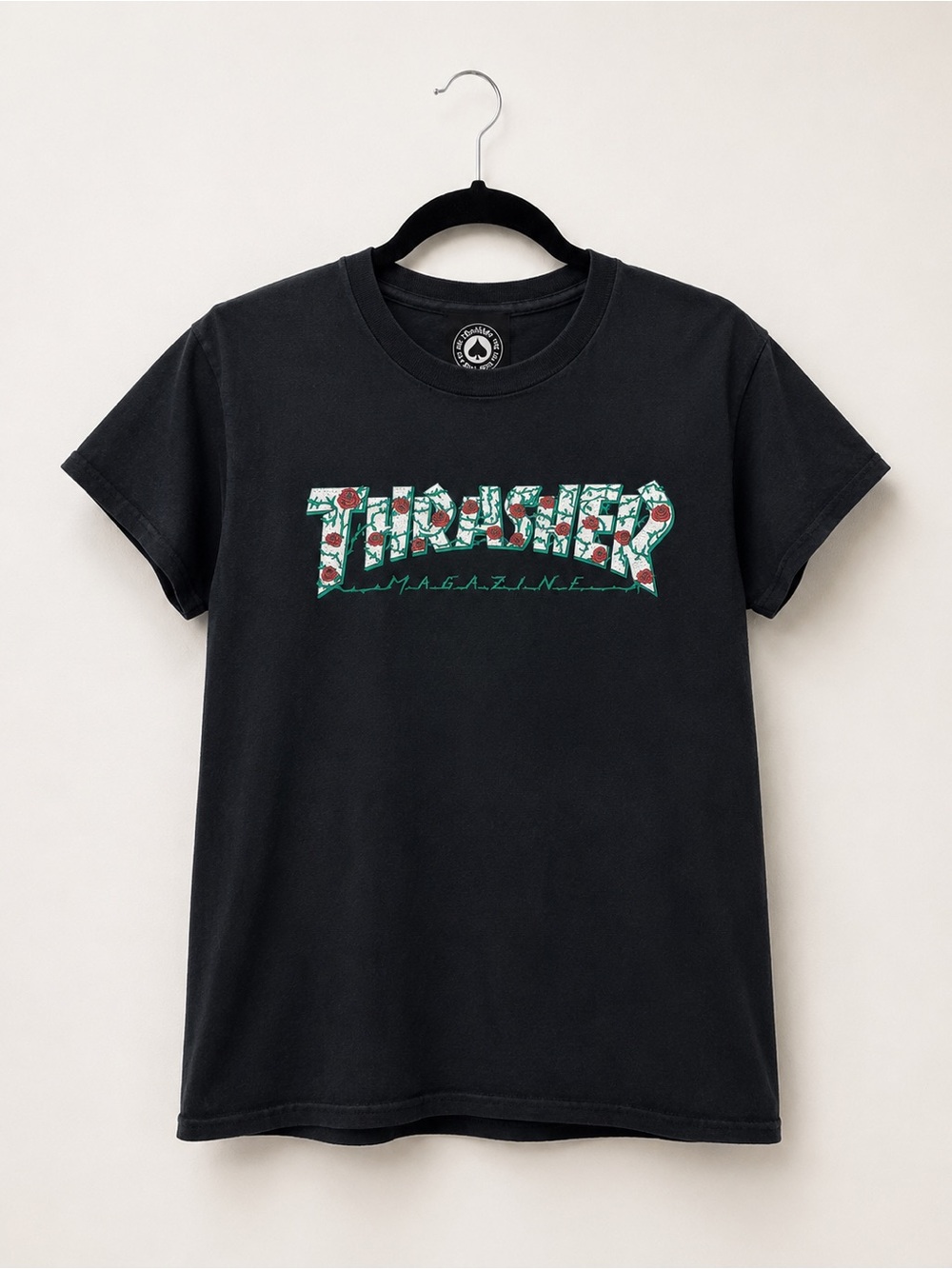Thrasher Magazine Roses Graphic T-Shirt — Approx. Adult XS 🌹🛹